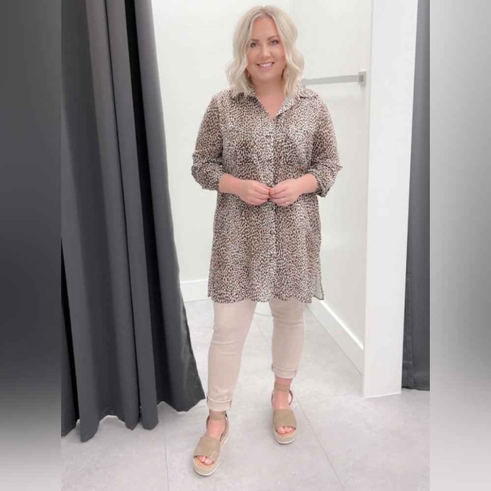 Leopard Tunic Blouse